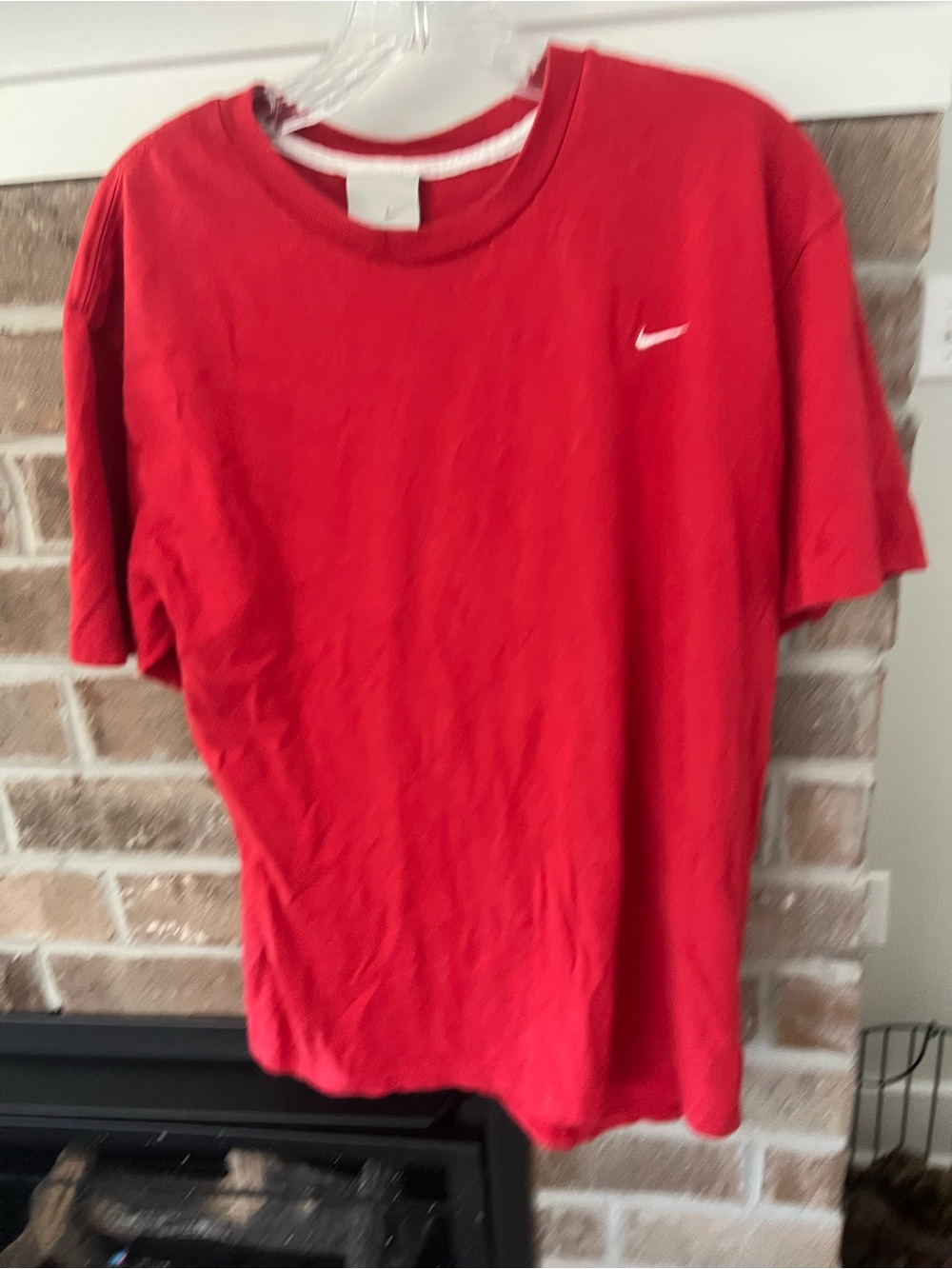 Nike Red Crewneck T-Shirt with White Tag